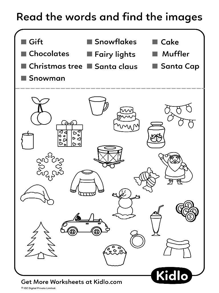match words to its pictures – sorting worksheet #12 - kidlo